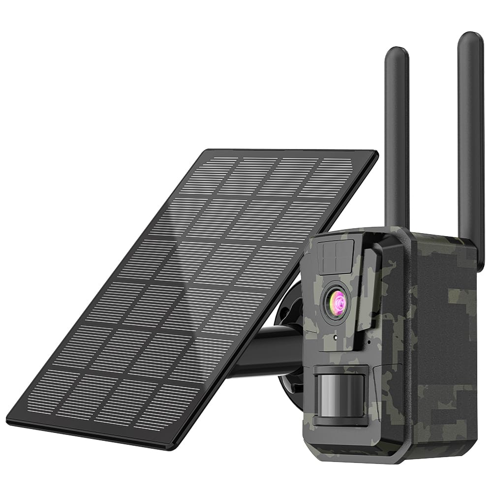 4G/WIFI HD 2K Saulės Energija Įkraunama Medžioklės Kamera su 128GB SD Kortele
